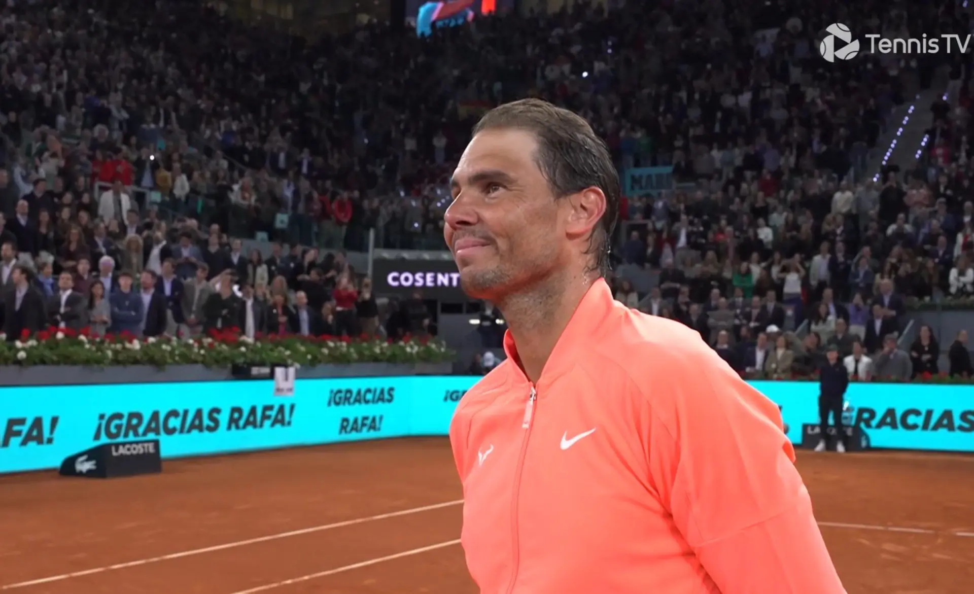 VIDEO: Incredible farewell from Foro Italico to Rafael Nadal after his elimination from Rome Open