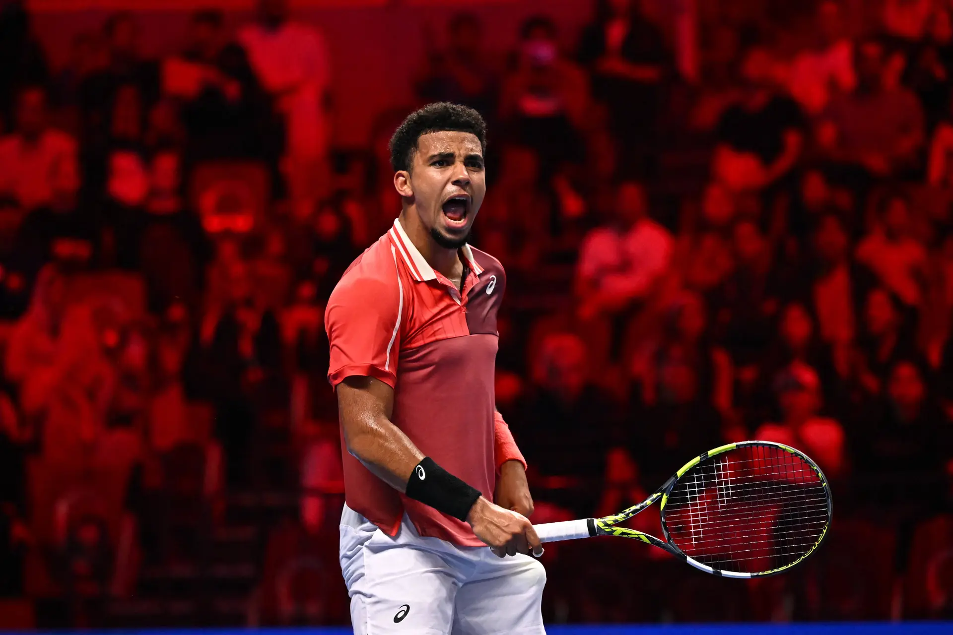 Arthur Fils compitiendo en las Next Gen Finals 2024