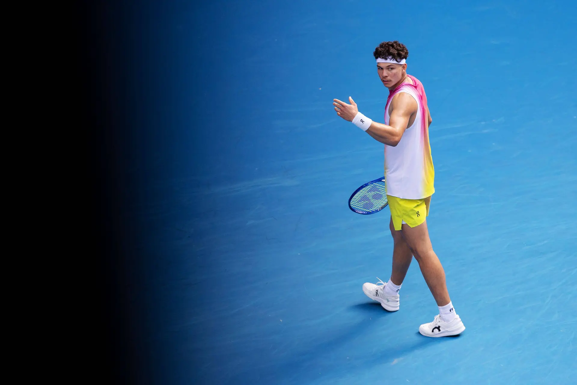 Ben Shelton jokingly says 'boo and throw stuff at my head' during Australian Open semi-final