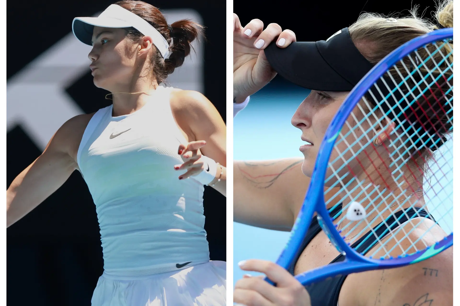 Marketa Vondrousova gewinnt das Duell der ehemaligen Grand Slam-Championessen gegen Emma Raducanu bei den Abu Dhabi Open