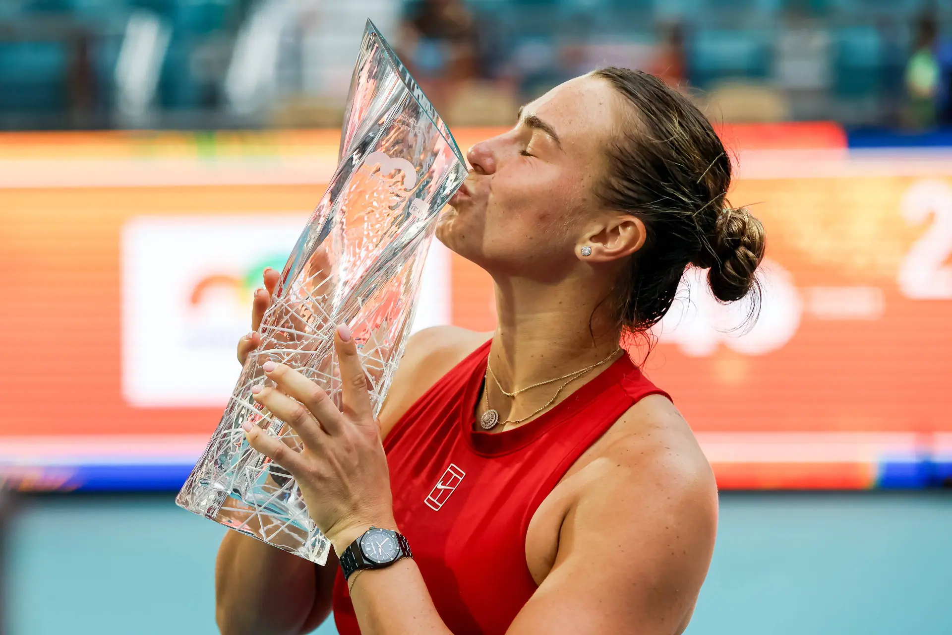 "Definitely tequila": Aryna Sabalenka's simple but wild celebration after banishing final losses at Miami Open
