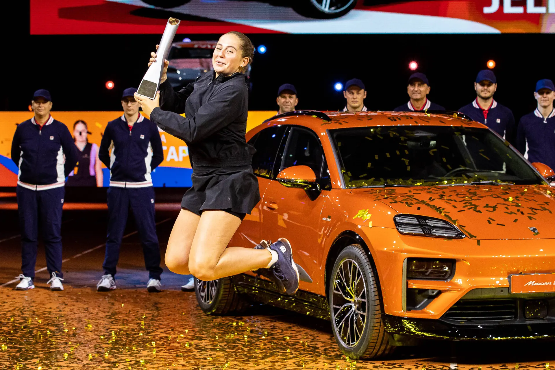 Jelena Ostapenko joins illustrious list of women to defeat World No.1 and No.2 at same event on clay following Stuttgart Open title run