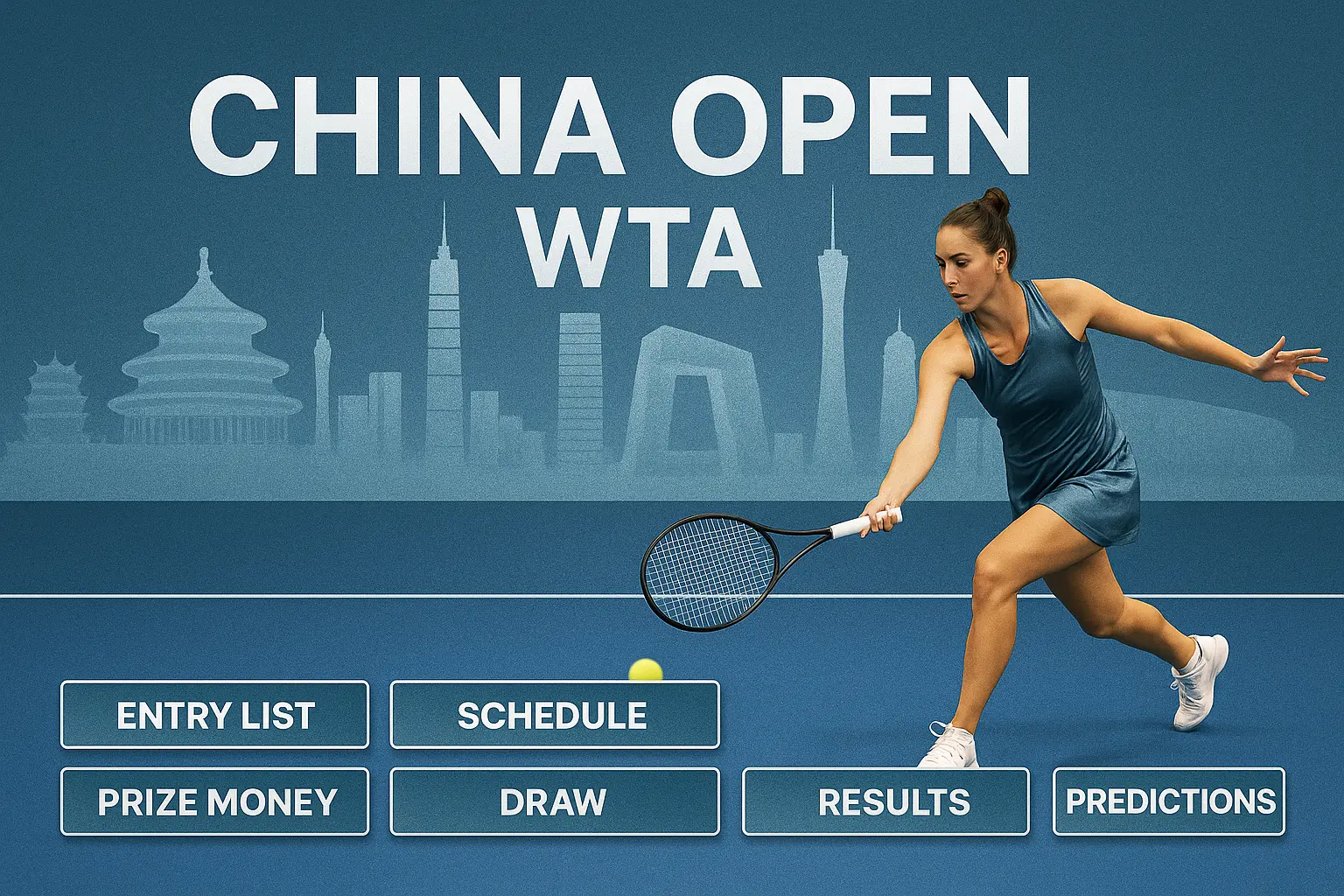 China Open WTA 2025: Results, Entry List, Schedule of play, Prize Money, Draw and Predictions