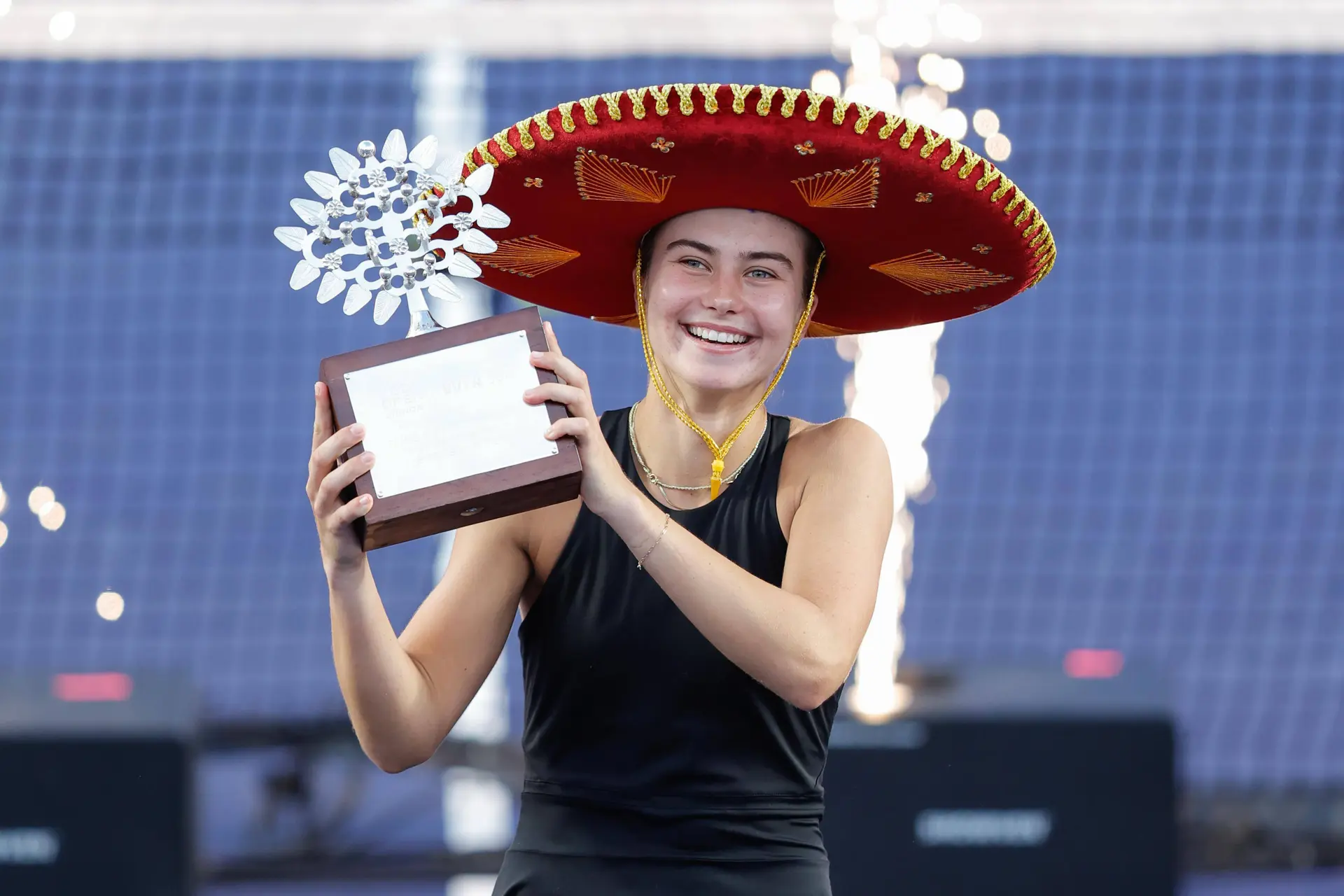 Iva Jovic fended off the opposition in the Guadalajara Open to triumph