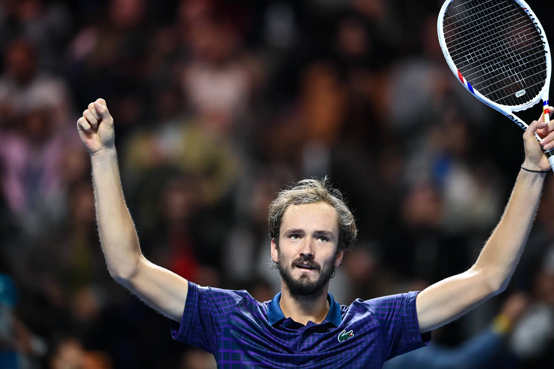 Daniil Medvedev en el Almaty Open.