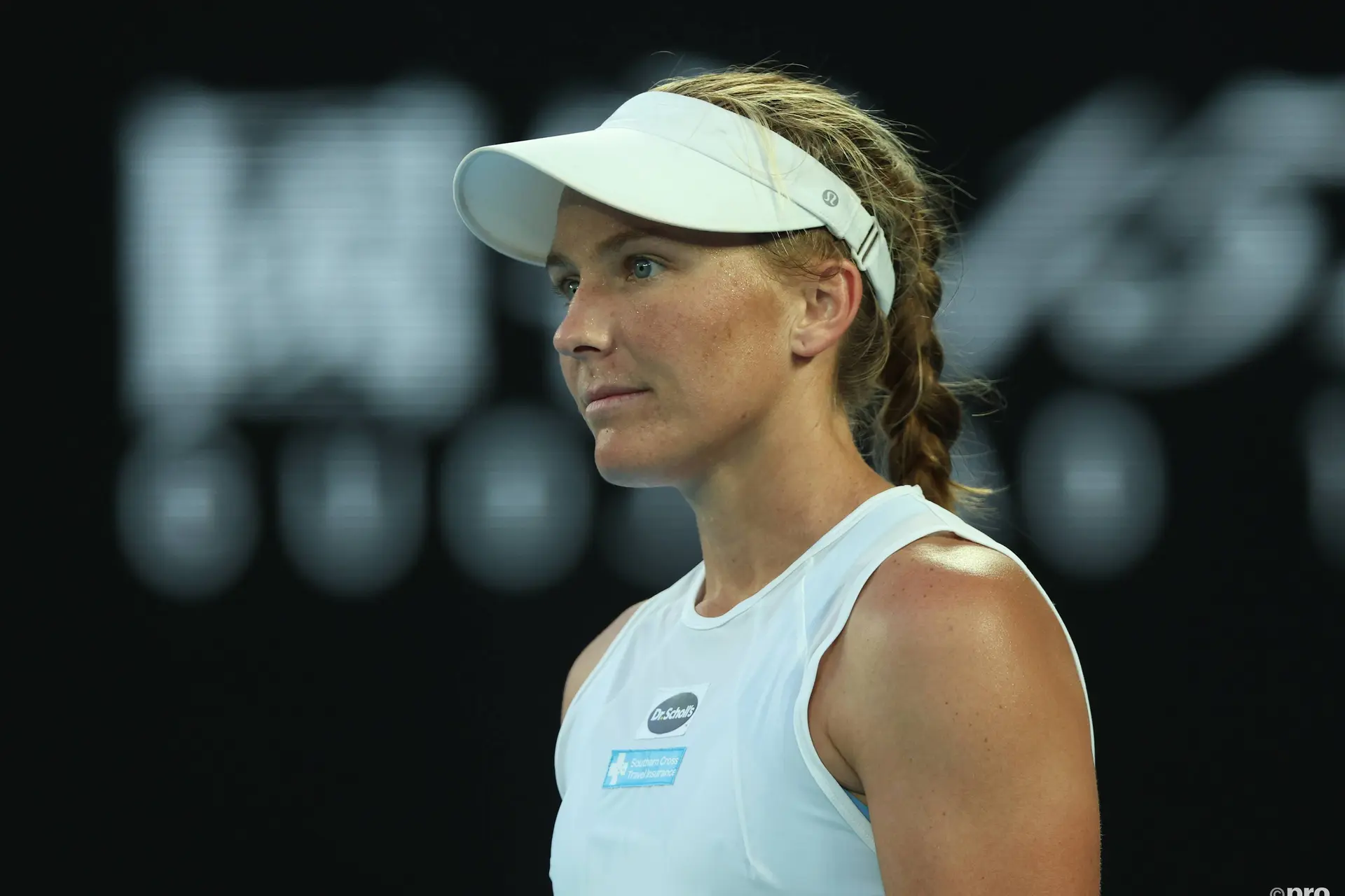 Maddison Inglis looks on at Australian Open.
