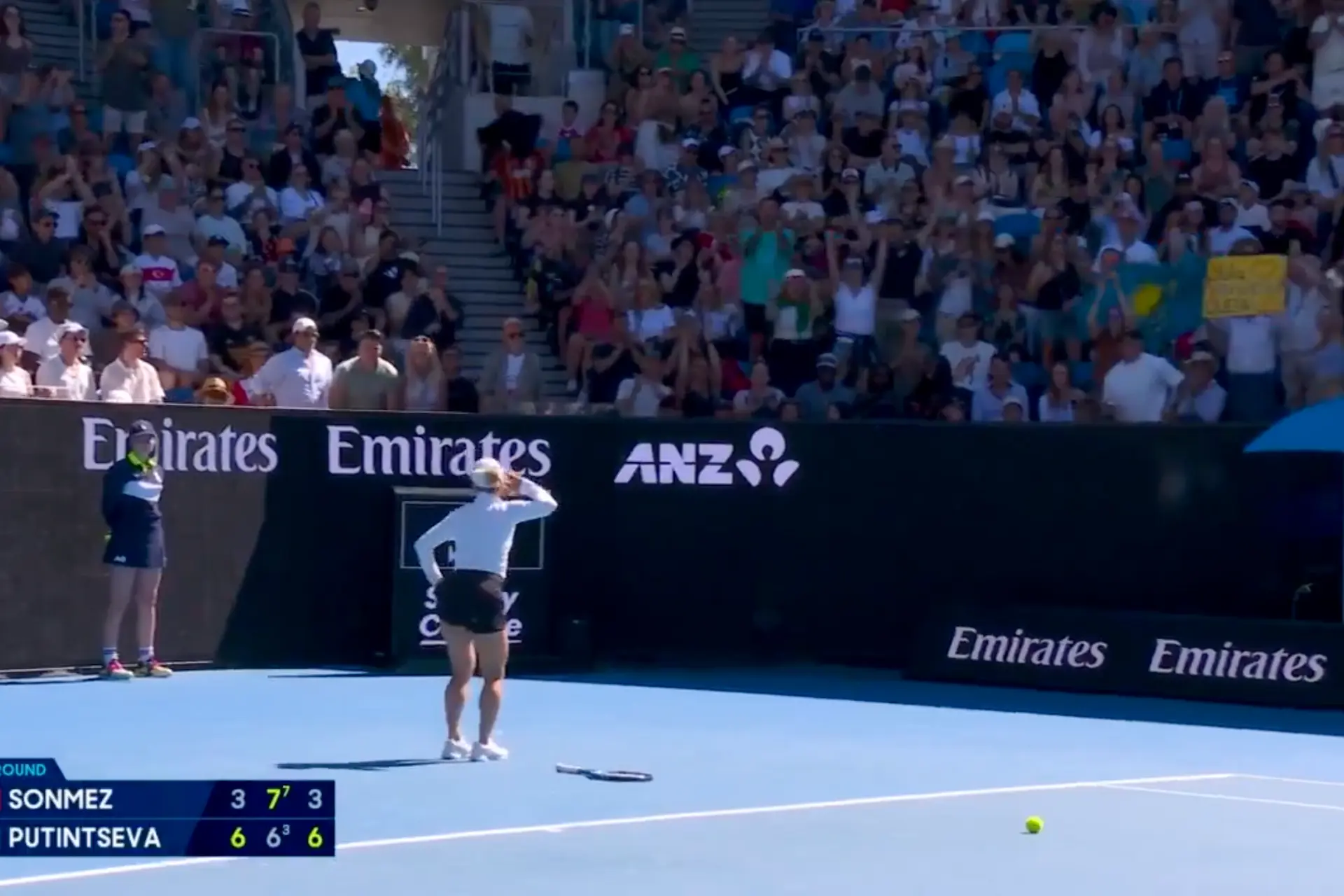 (VIDEO) The ultimate tennis villain: Yulia Putintseva cups ear to crowd and dances to chorus of boos after ending Sonmez Australian Open run