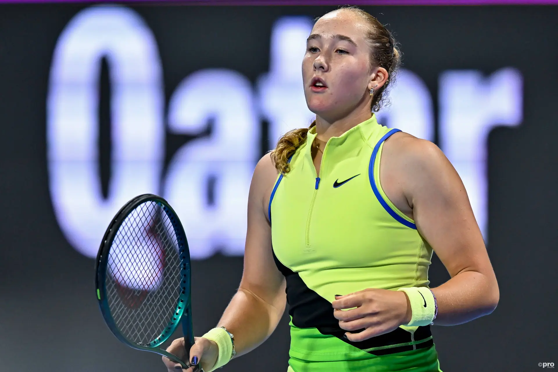 Mirra Andreeva gewinnt einen Punkt.