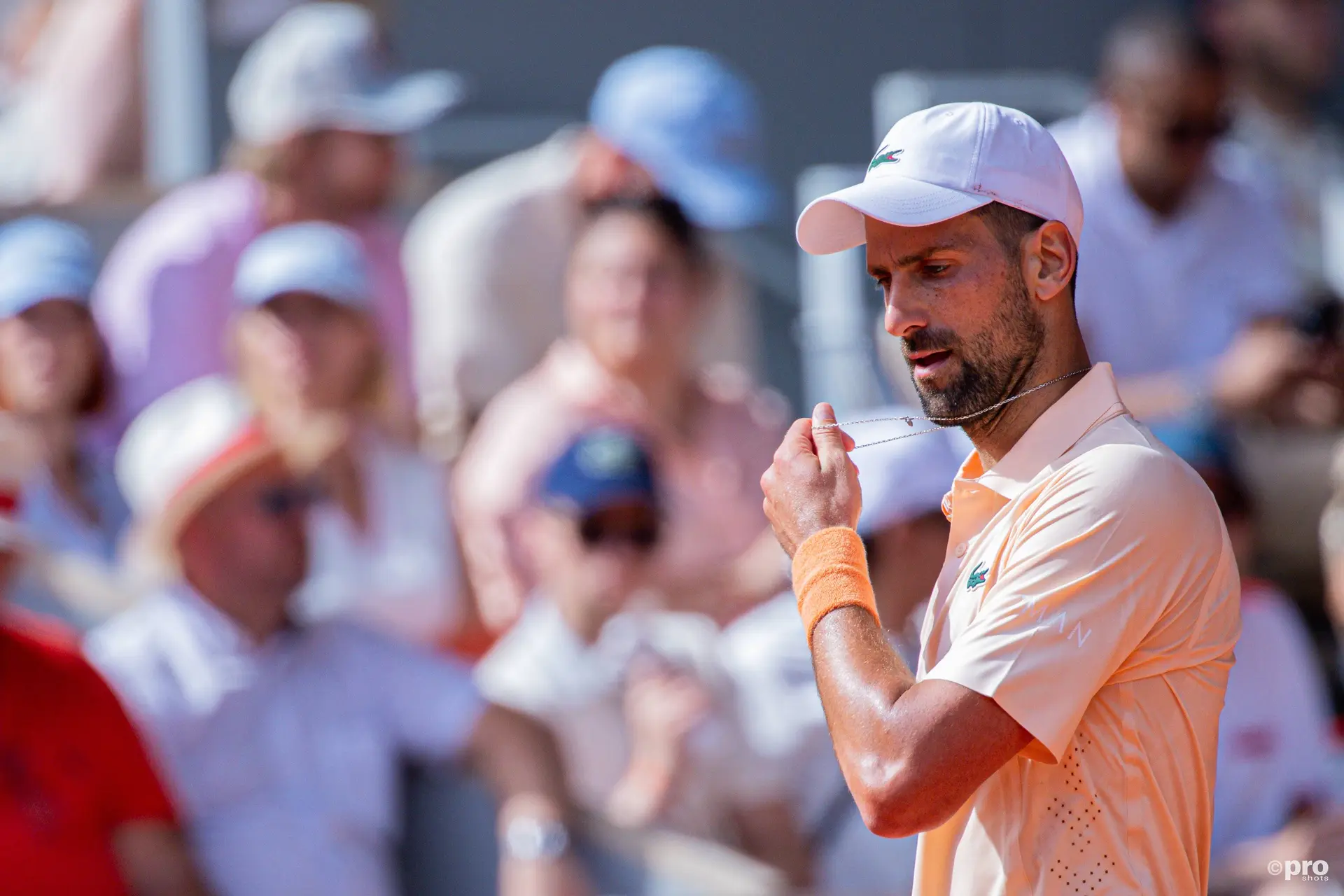 Novak Djokovic pulling his chain