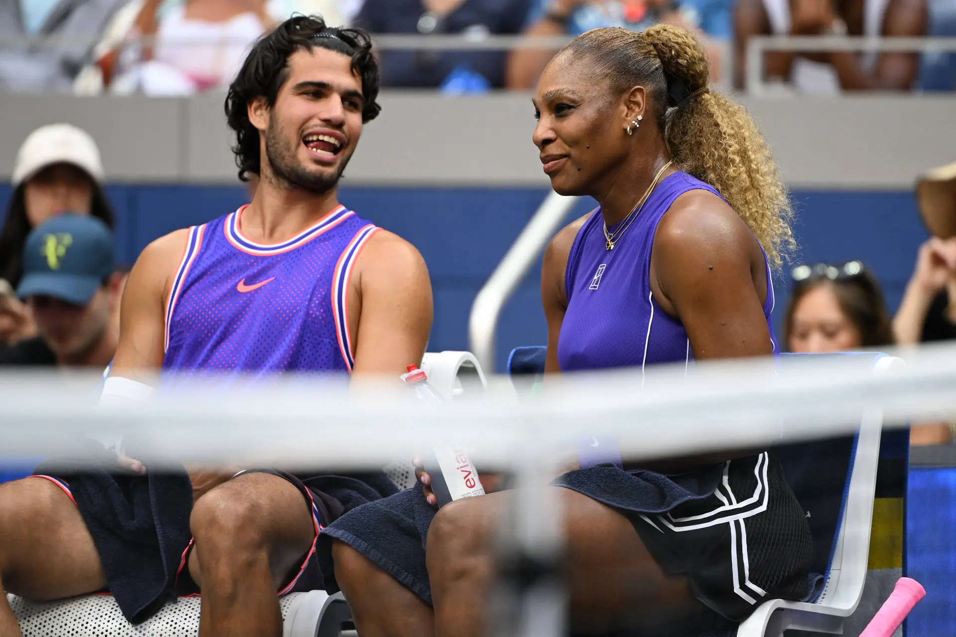 "He's always smiling and having fun" - Serena Williams thoroughly enjoyed her time on court with Carlos Alcaraz