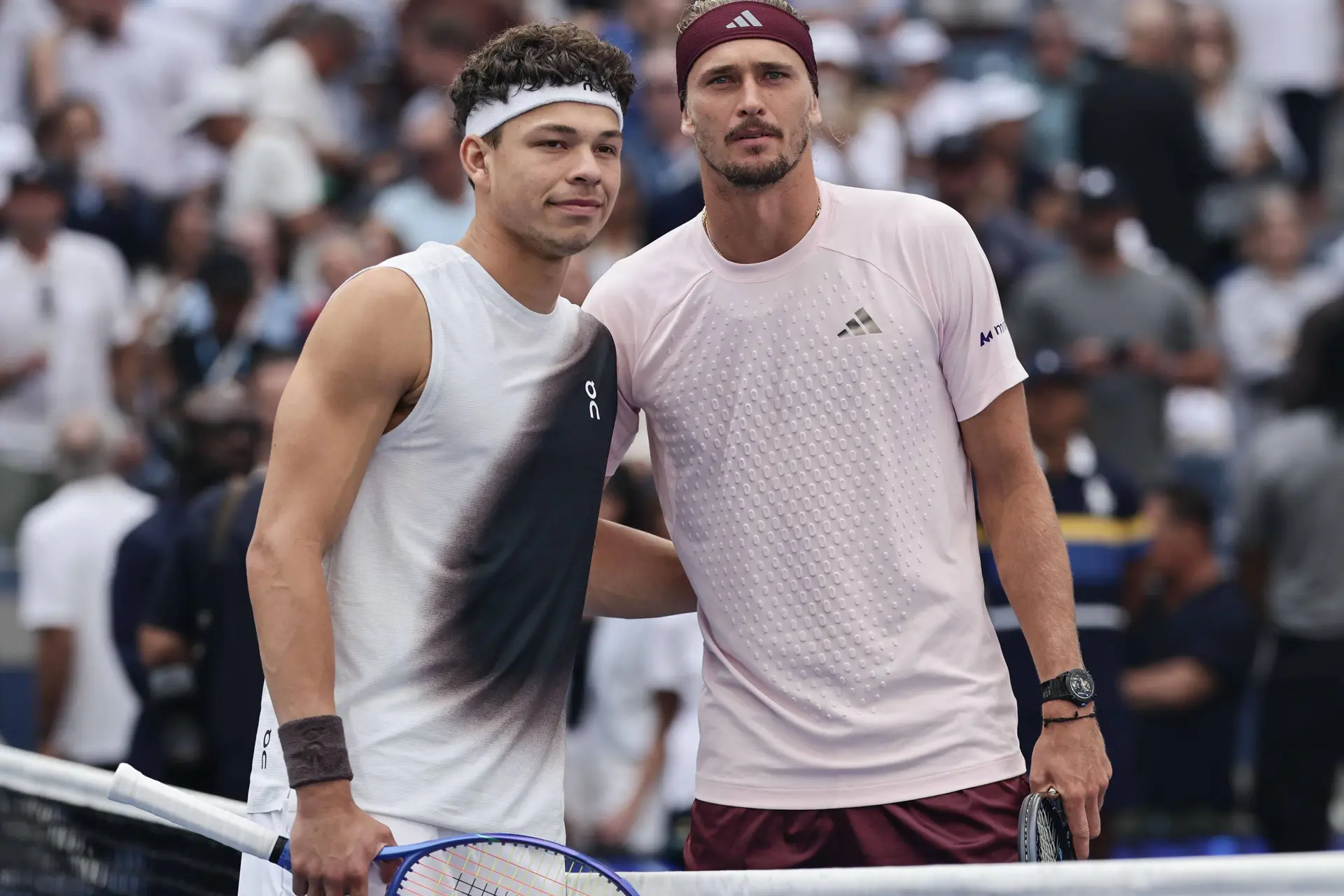 Shelton with Zverev.