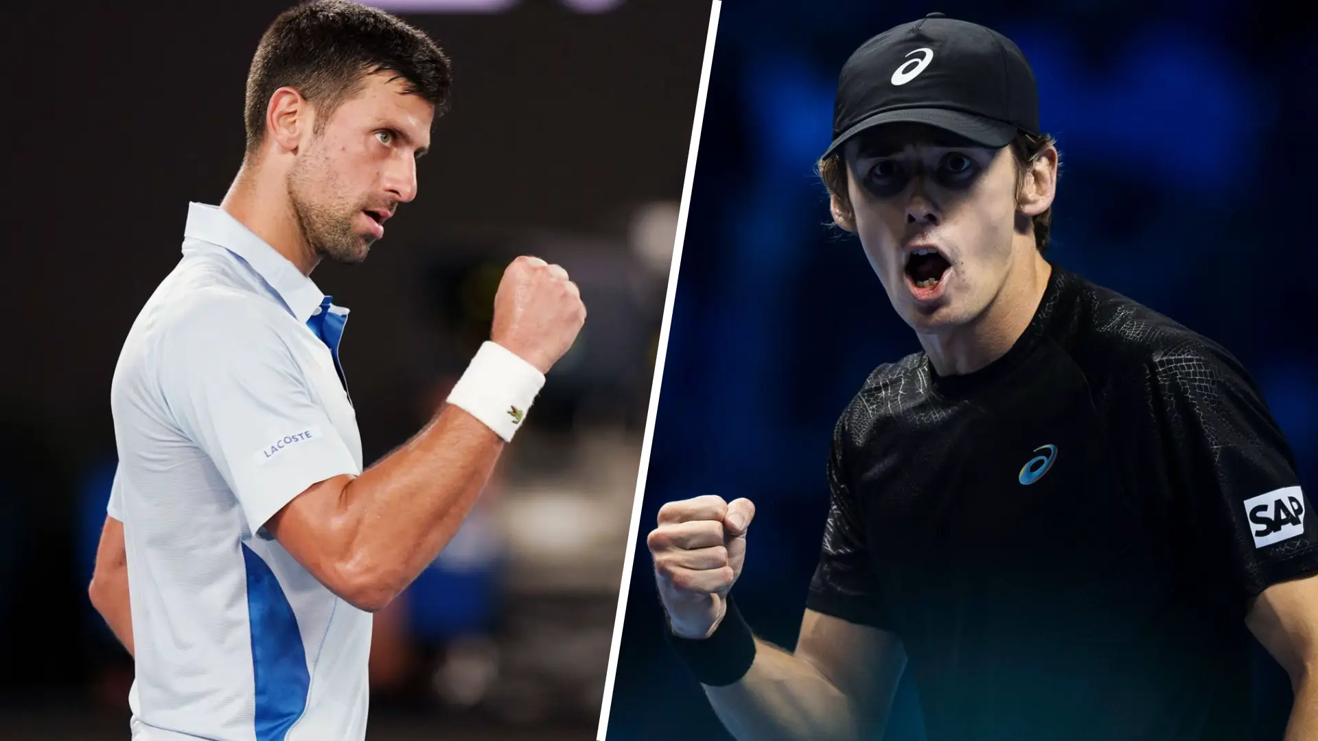 Collage DjokovicDeMinaur