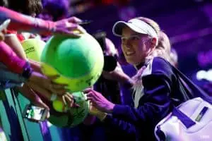 Caroline Wozniacki shares heartwarming photo of her and son James on a tennis court - "One of us is very serious about tennis!"