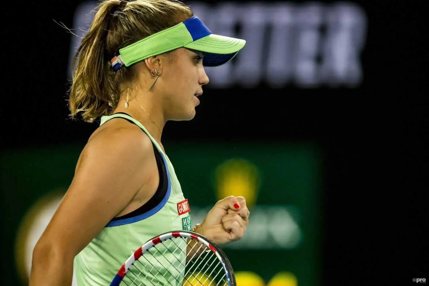Kenin saves match point, Muguruza hits exit door