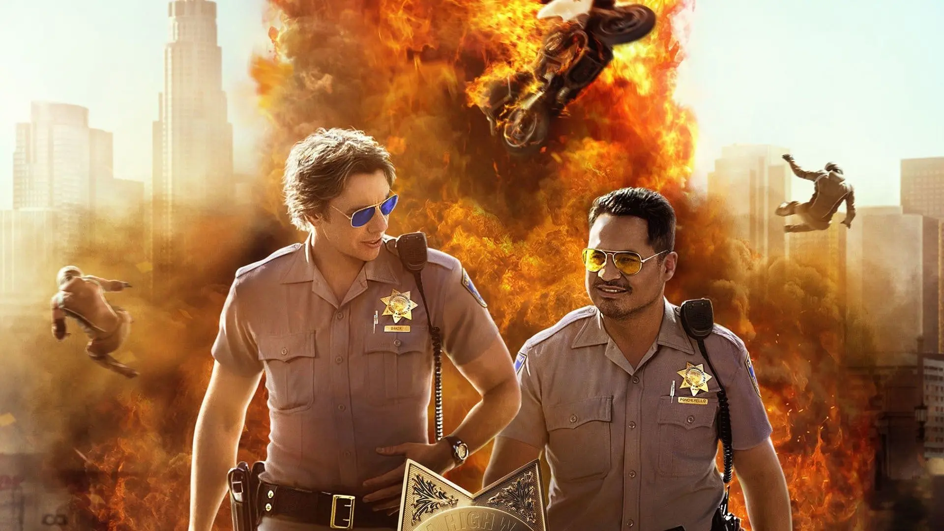 Knotsgekke politiefilm met Michael Peña en Dax Shepard is een hit op Netflix: "echt te gek!"