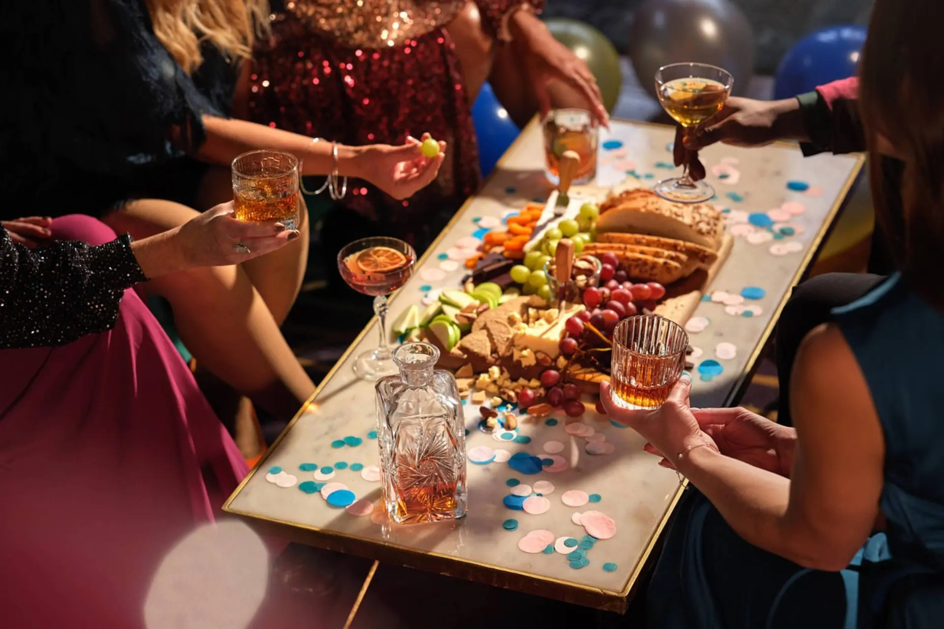 feest met drankjes