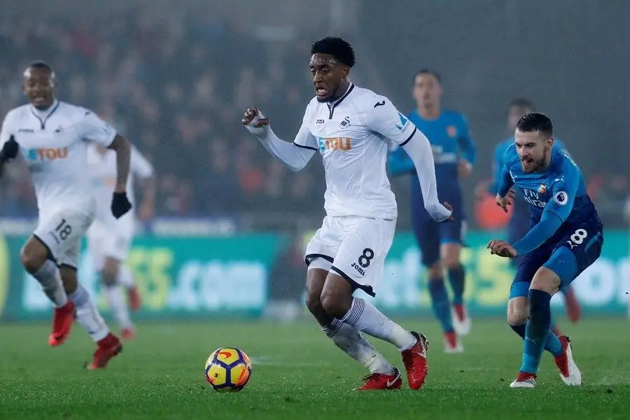 Leroy Fer swansea arsenal