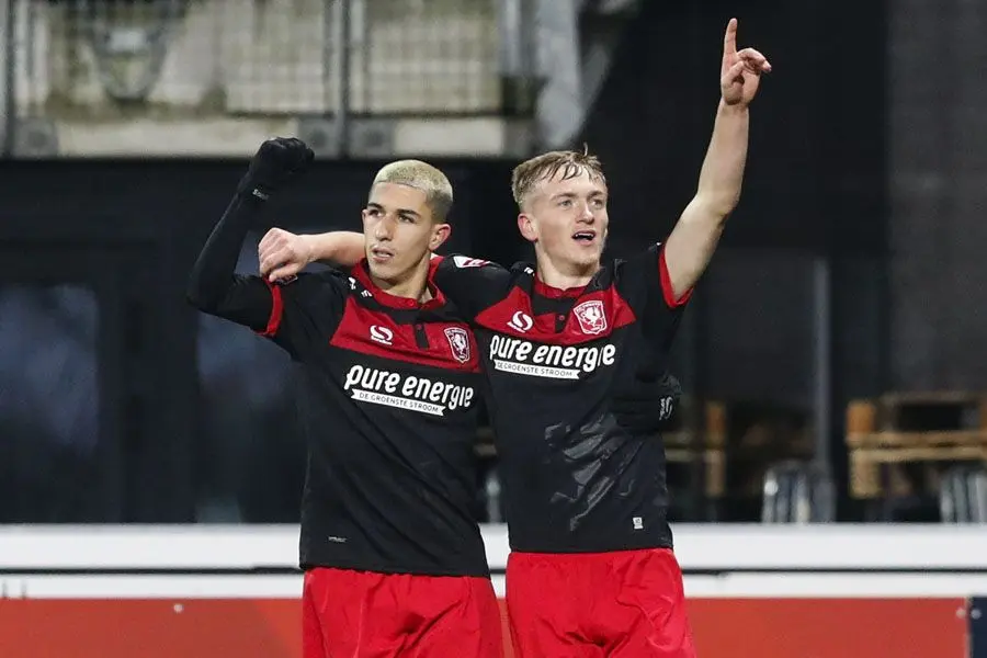 aitor smith doelpunt vieren jong az fc twente 2018