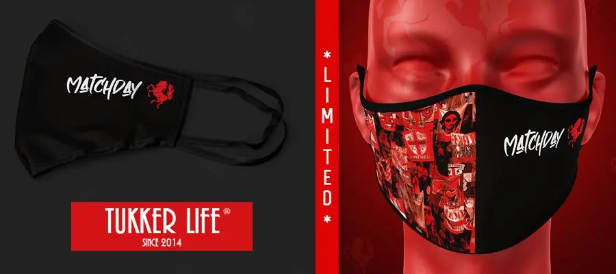 banner tukker life mondmasker matchday