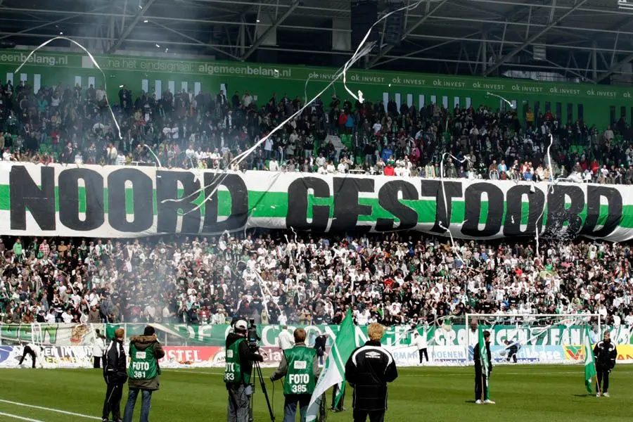 fc groningen noord gestoord spandoek