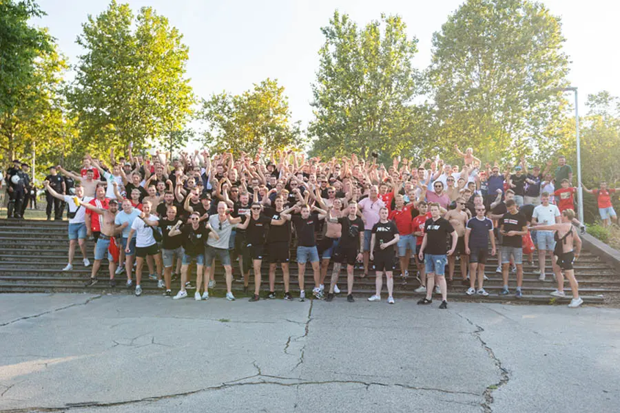 fc twente supporters fans belgrado fk cukaricki partizanstadion conference league 2022 2023