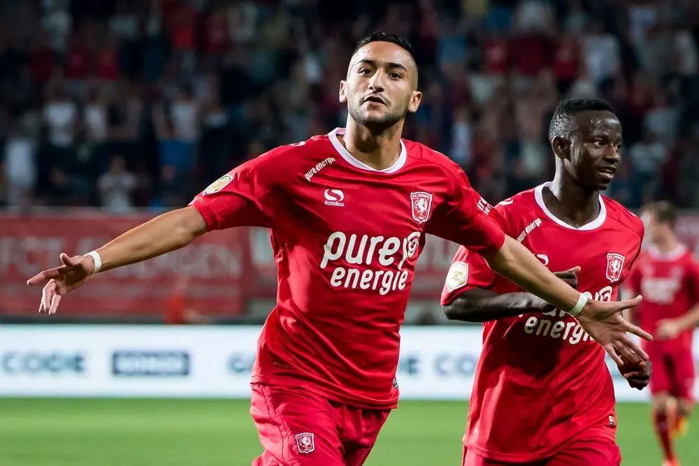 hakim ziyech juichen fc twente