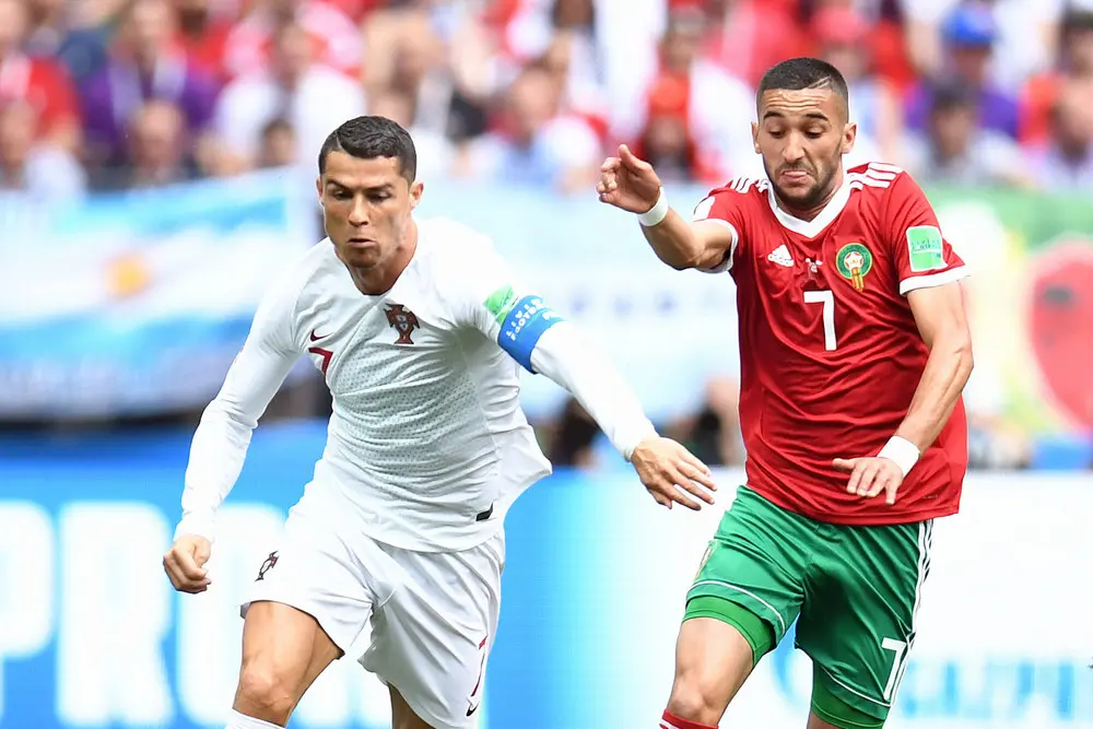 hakom ziyech cristiano ronaldo marokko porugal