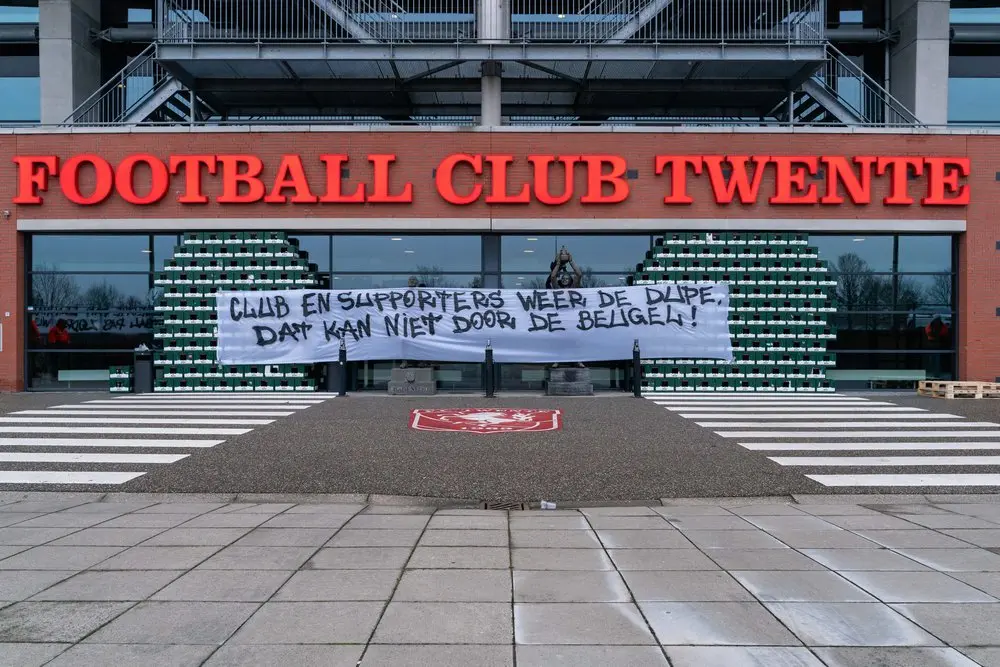 spandoek vak p hoofdingang grolsch beugels 2021 corona