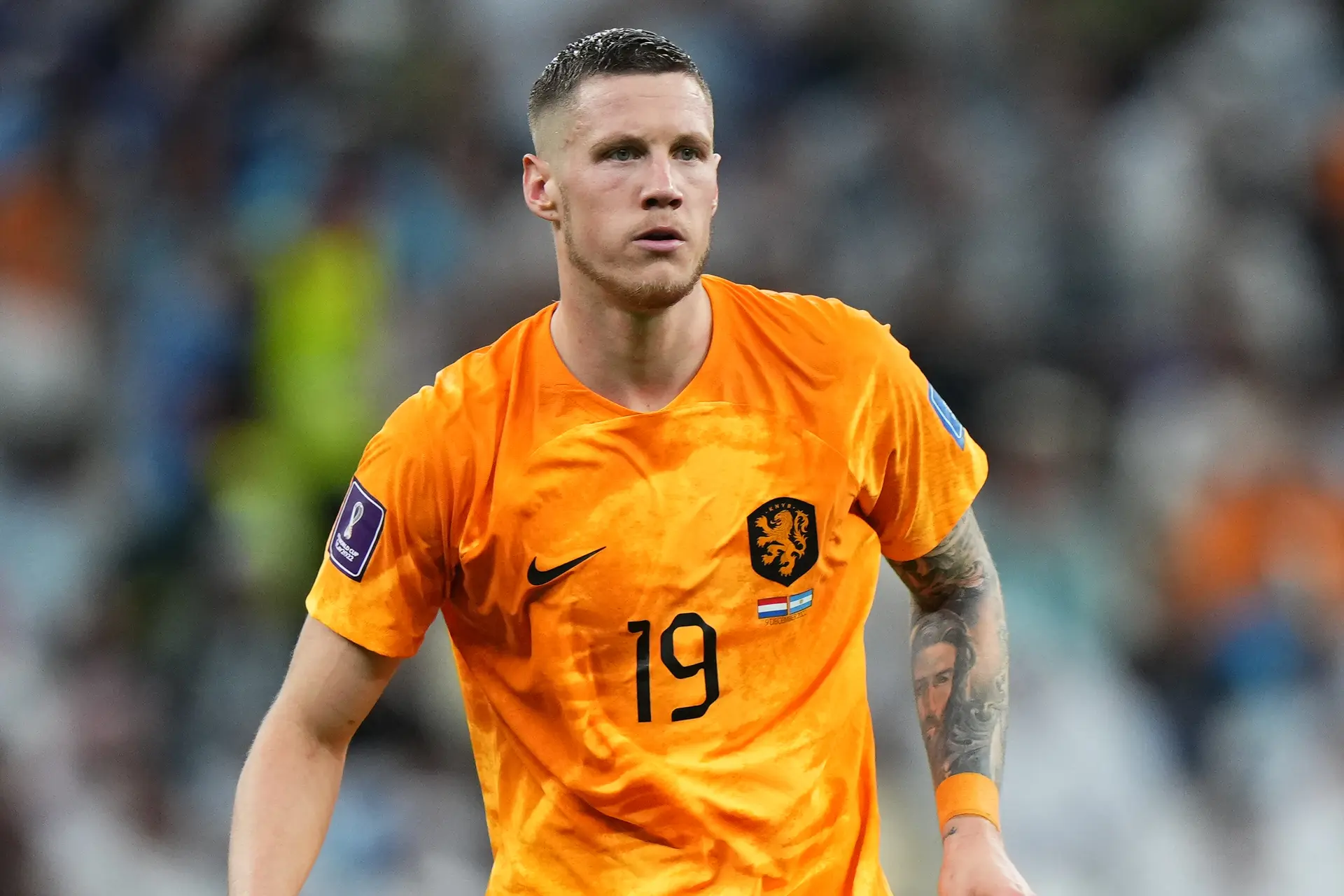 wout weghorst oranje wk 2022 qatar close up