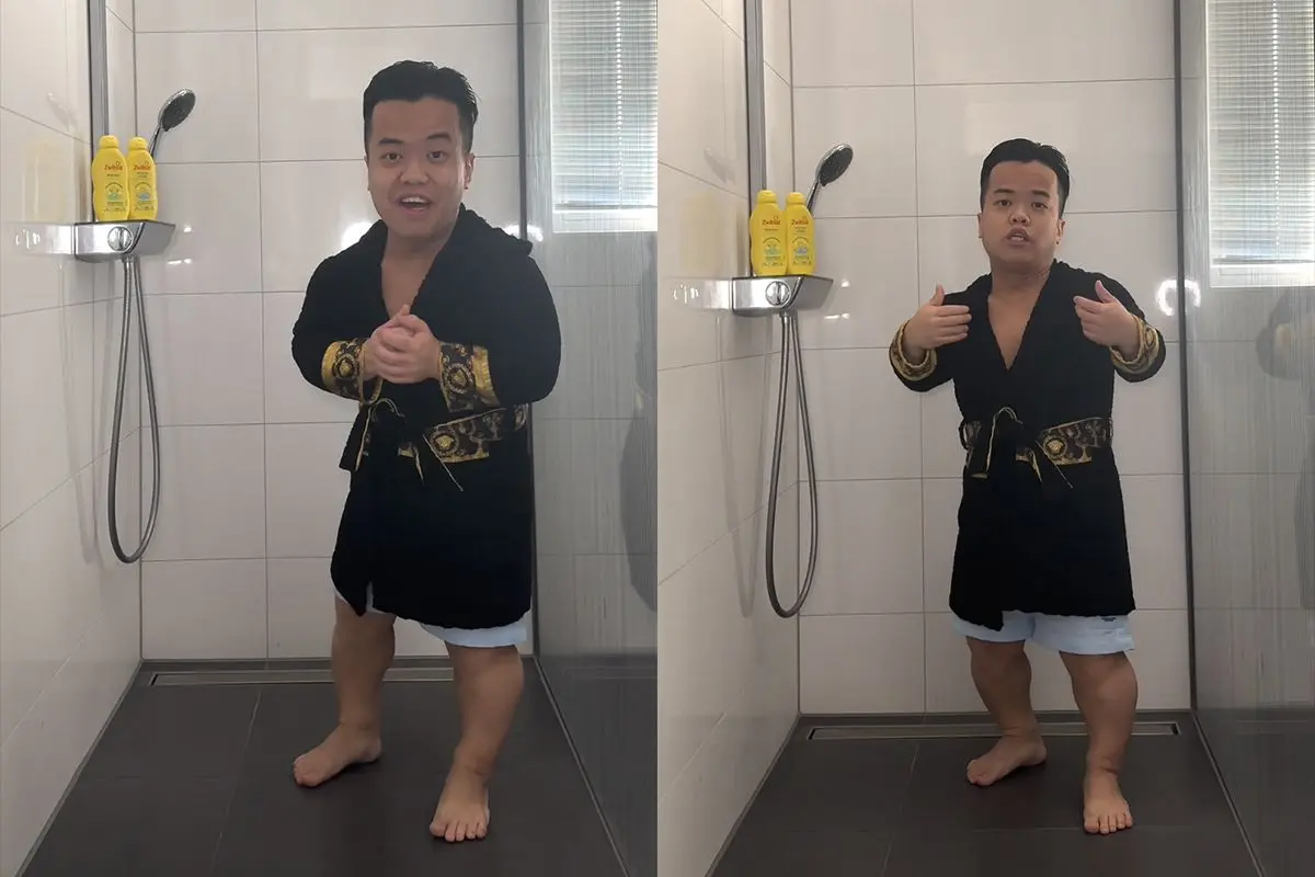 Midgotto legt uit hoe hij onder de douche gaat