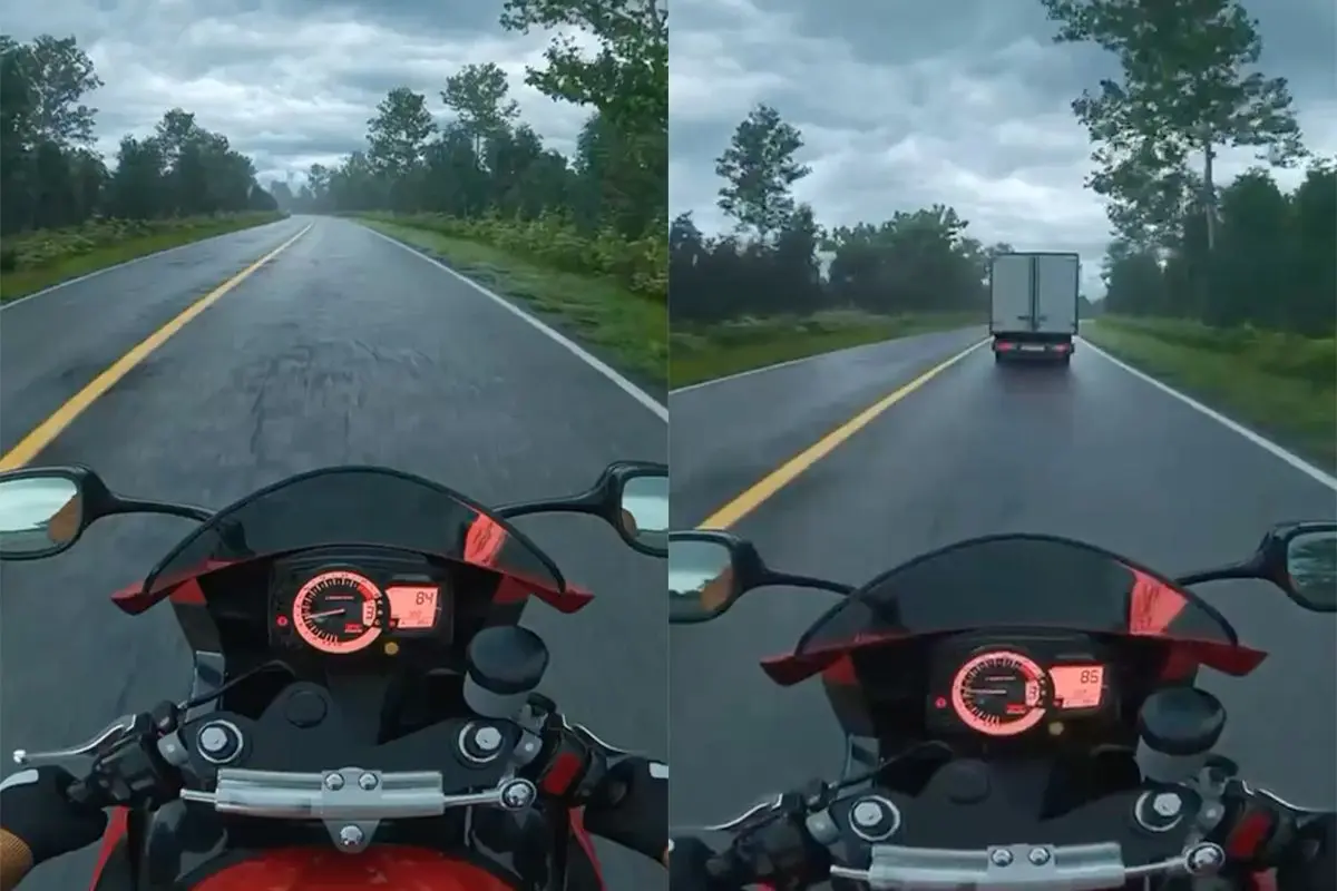 Hele sterke rij veilig op de motor-video