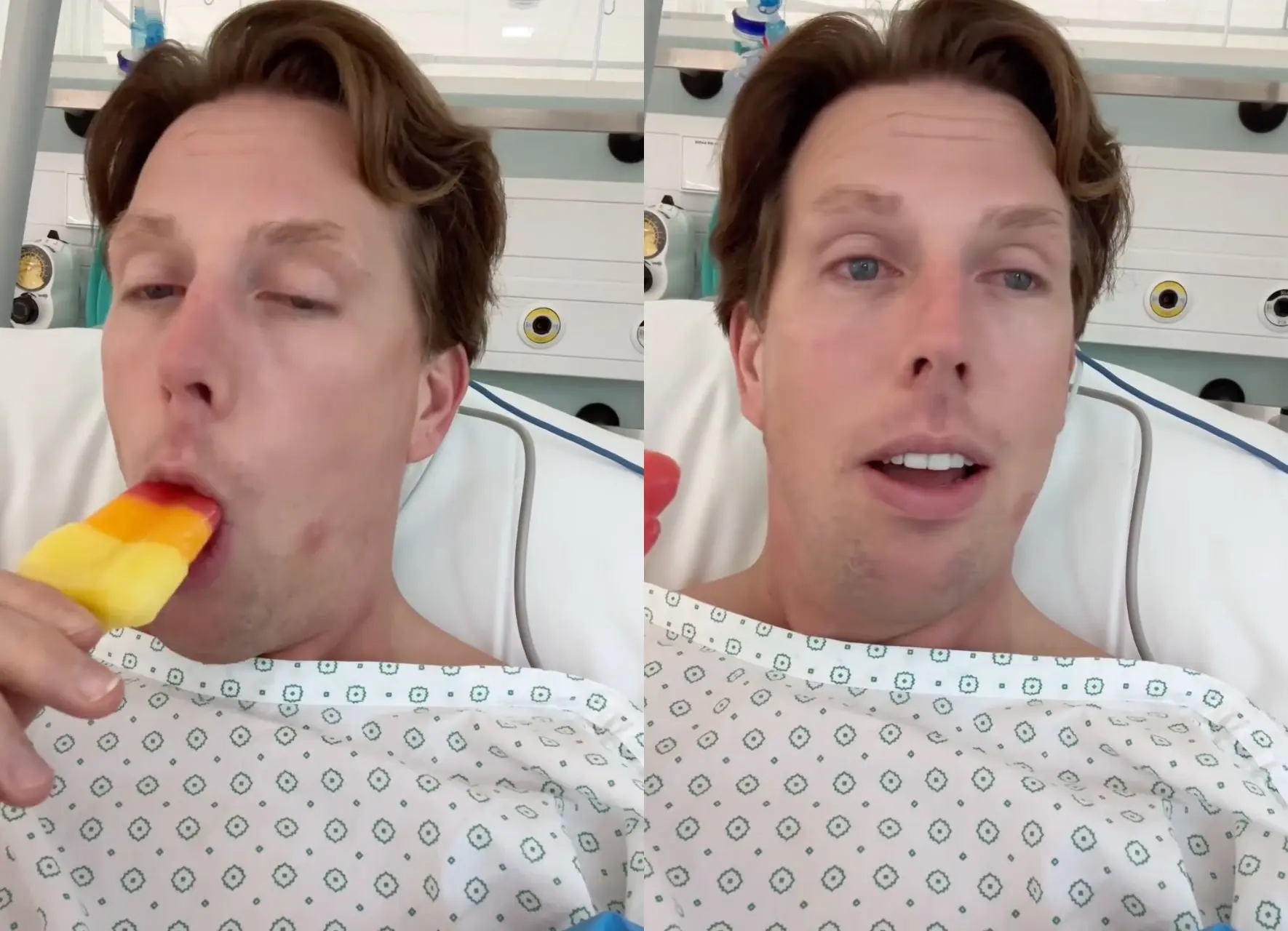 Freek Vonk keertje niet gebeten door haai, maar is zo 'high' als een kanarie na operatie