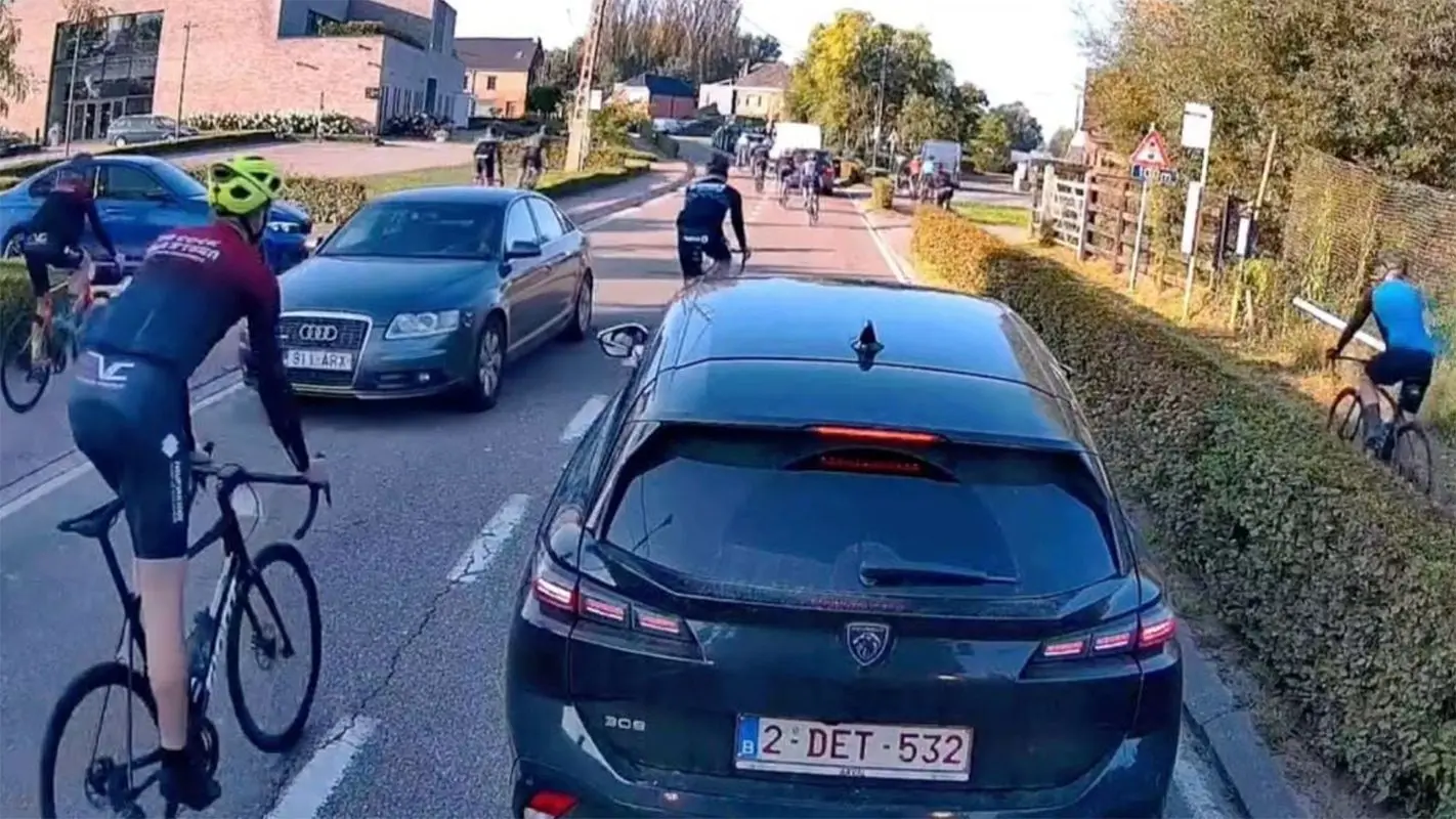 Wielrenners zorgen voor flink wat overlast op weg België