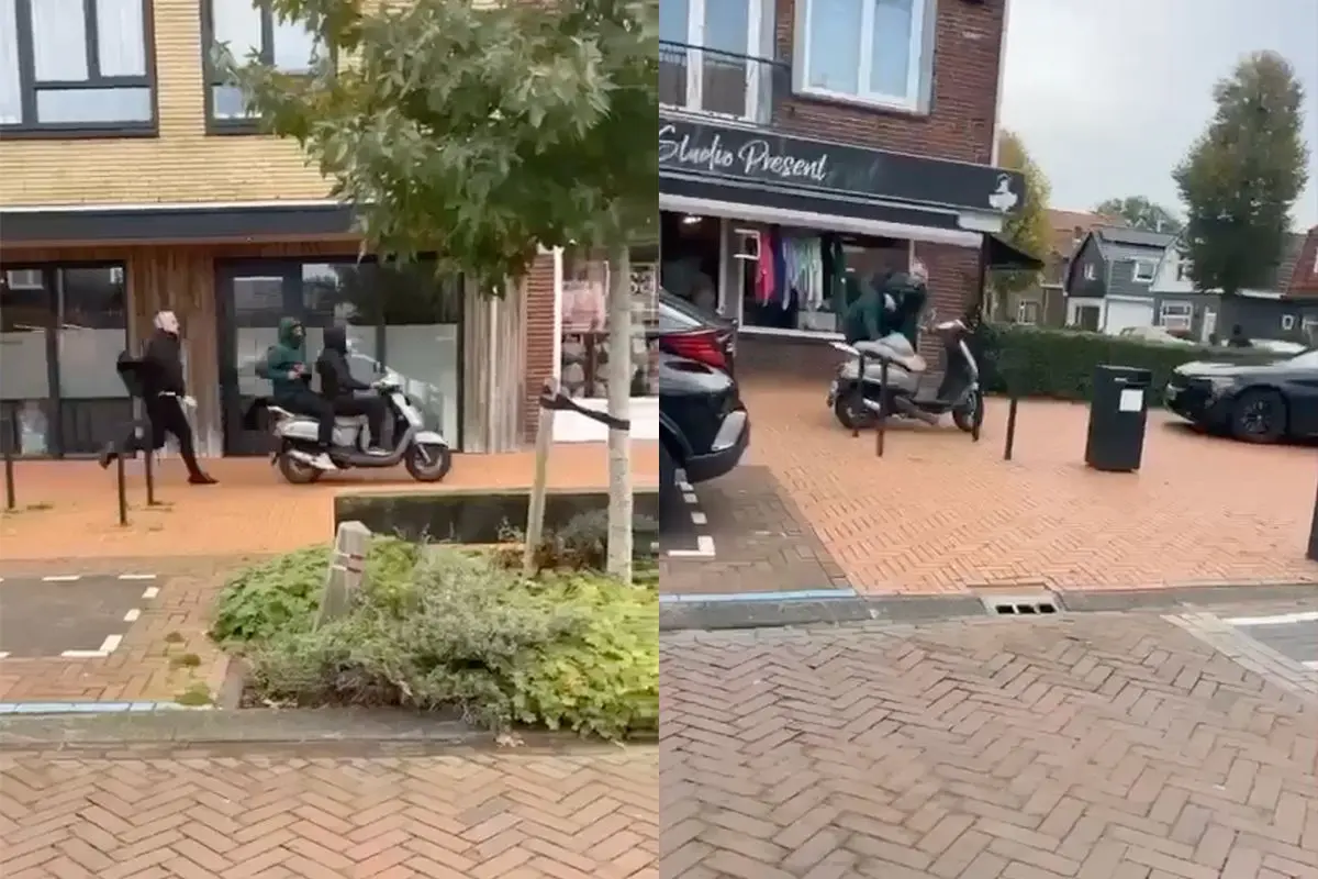 Postbezorger in Zwanenburg gooit pakketje naar overvaller en brengt deze ten val