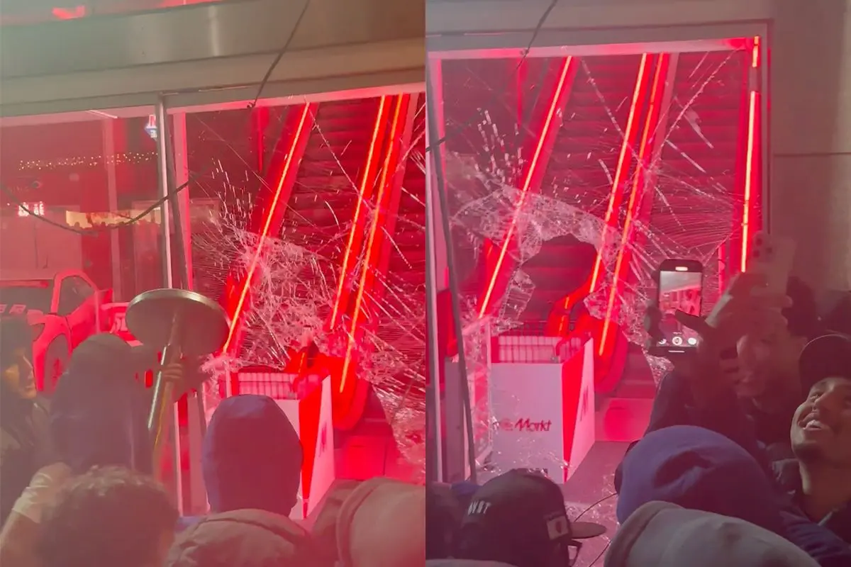 Onrust en vernielingen bij kortingsactie van MediaMarkt in Rotterdam Centrum