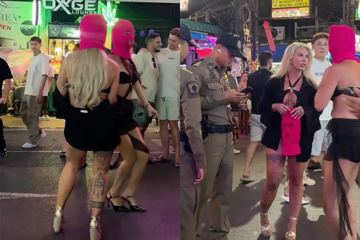 Lois Kitzen (Ex On The Beach) en Callista Davinci beboet in Phuket voor 'obscene dans'