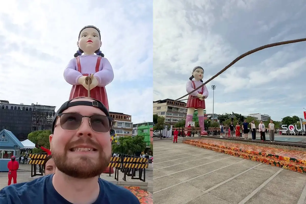 Evenement in Bangkok voor promotie Squid Game 3 kan je bekend voor komen