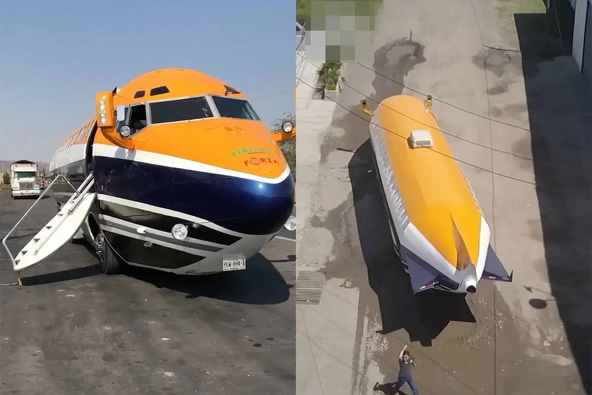 Toppunt van recycling: vliegtuig ombouwen tot limousine