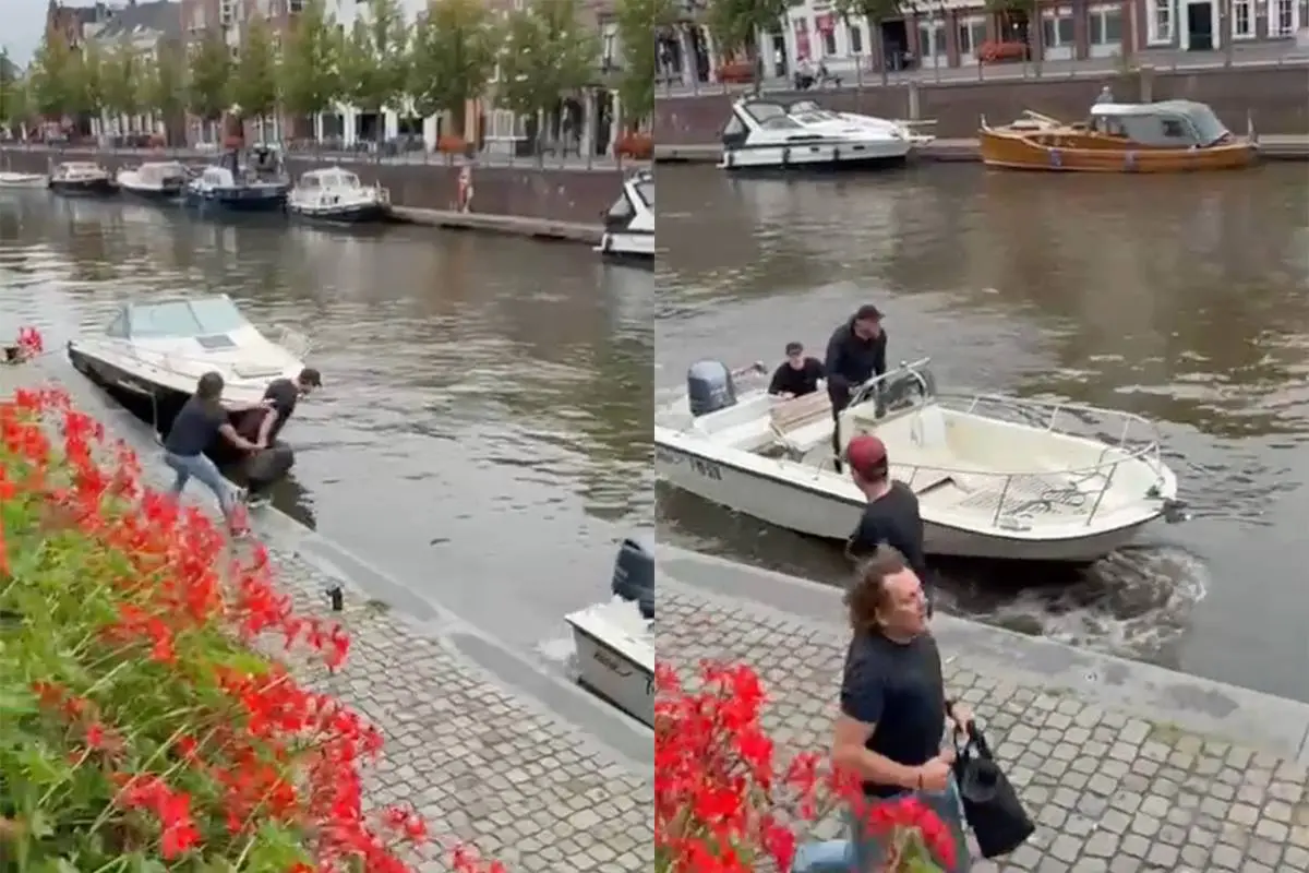 Kees van der Spek gooit iemand in het water in Breda: viral stunt of echte actie?