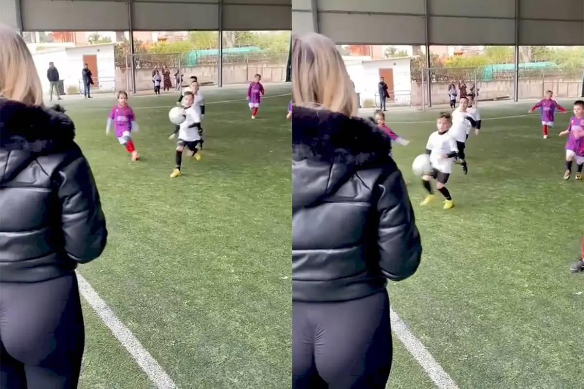 Voetbalwedstrijdje van de kids filmen… maar papa’s camera heeft ineens andere plannen