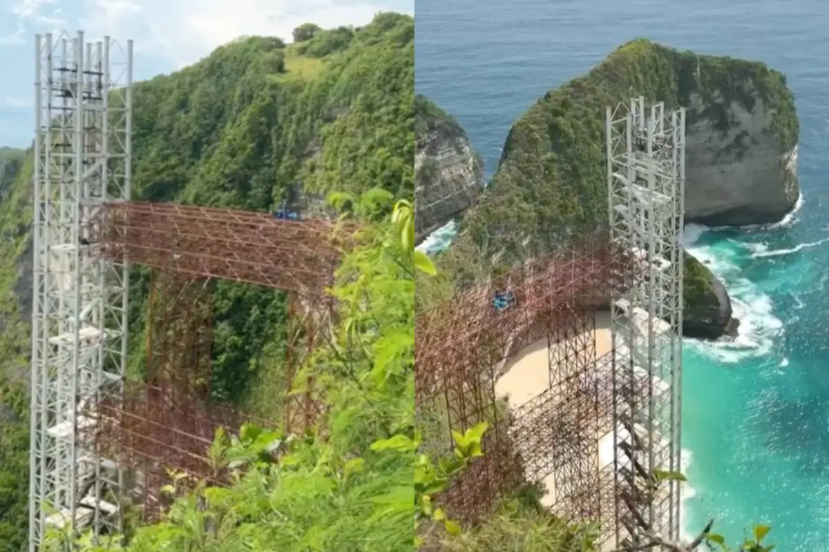 Bali moet lift van 182 meter op strand afbreken