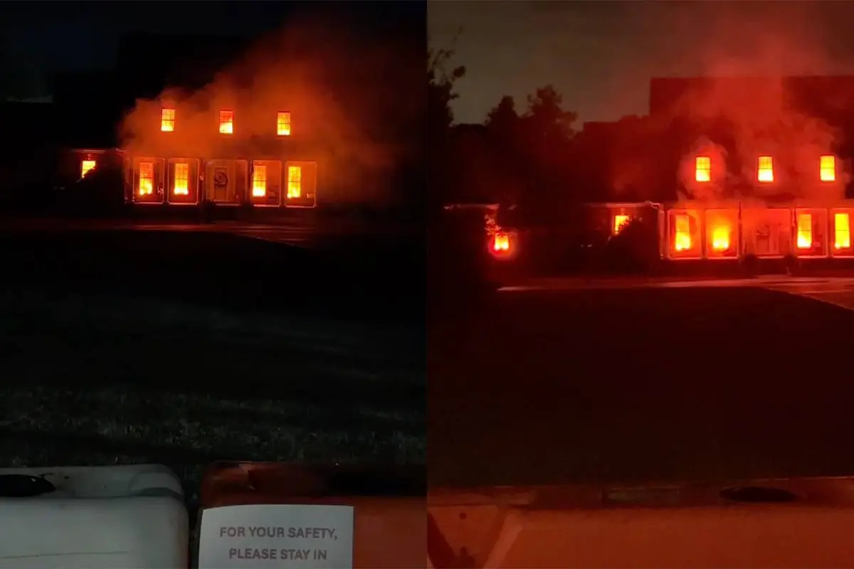 Buurt belt steeds hulpdiensten om één huis in Fountain Inn
