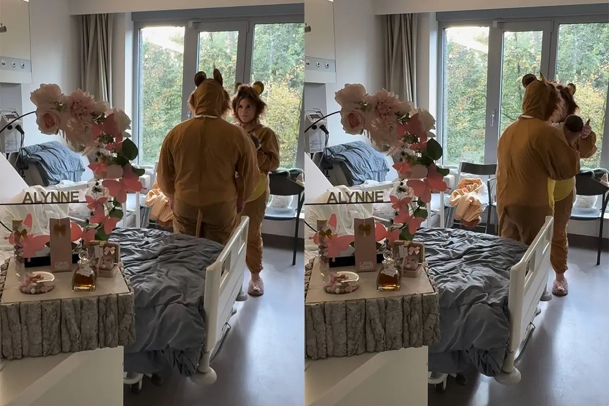 Geboorte baby aangekondigd zoals in de Lion King