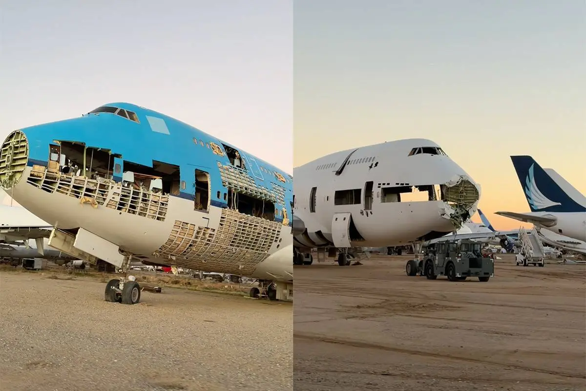 Bizarre beelden van Mojave Aircraft Boneyard bieden inkijkje op ‘kerkhof van vliegtuigen’