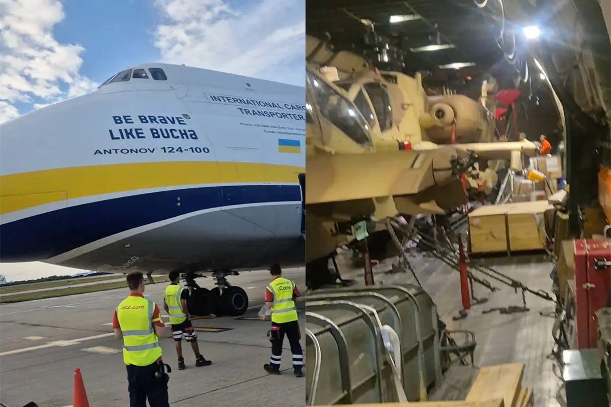 Man geeft rondleiding AN-124 alsof het niets is