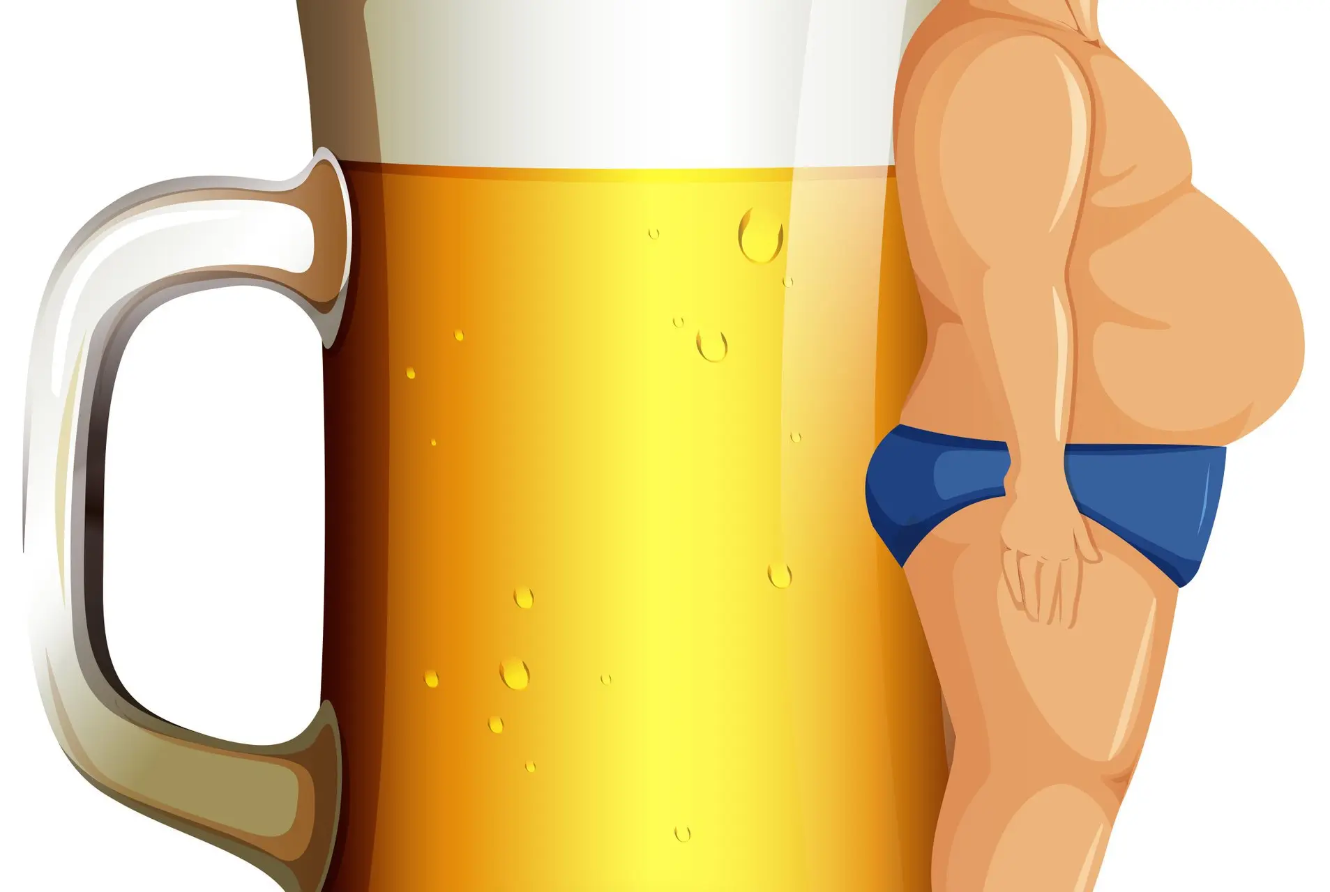 De bierbuik bestaat niet