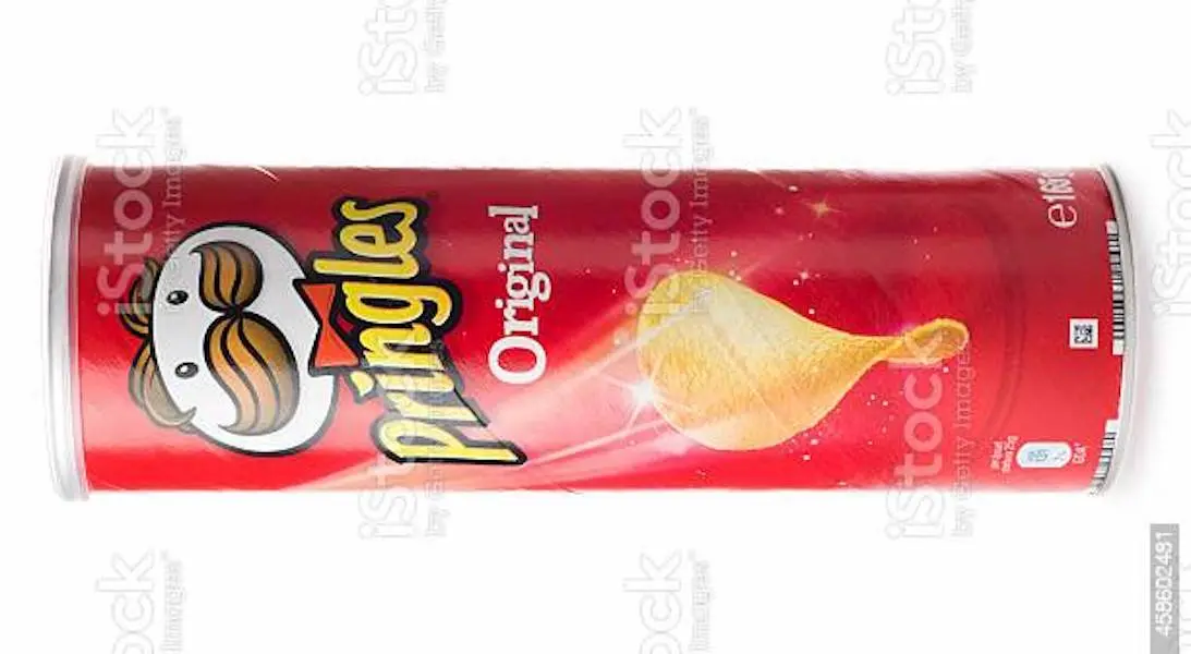 De man die werd begraven in een Pringles-blik