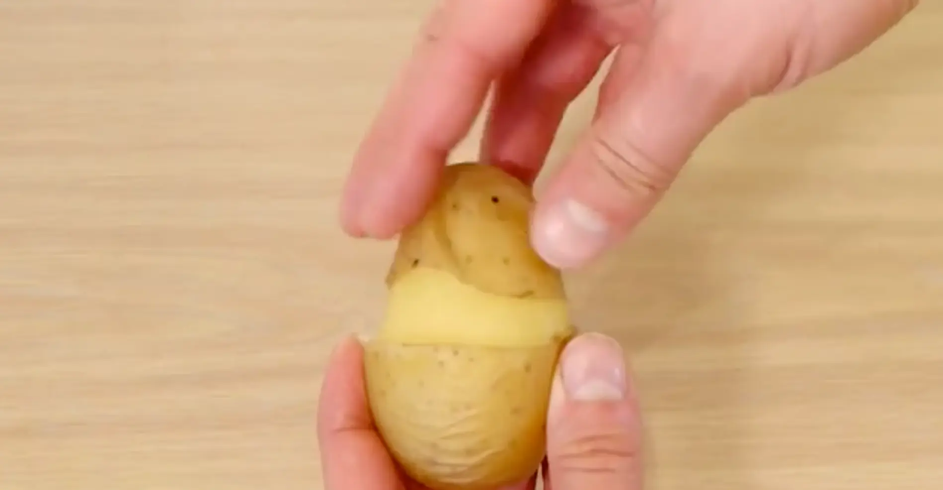 Aardappelen schillen is een klein feestje als je het zo doet (video)