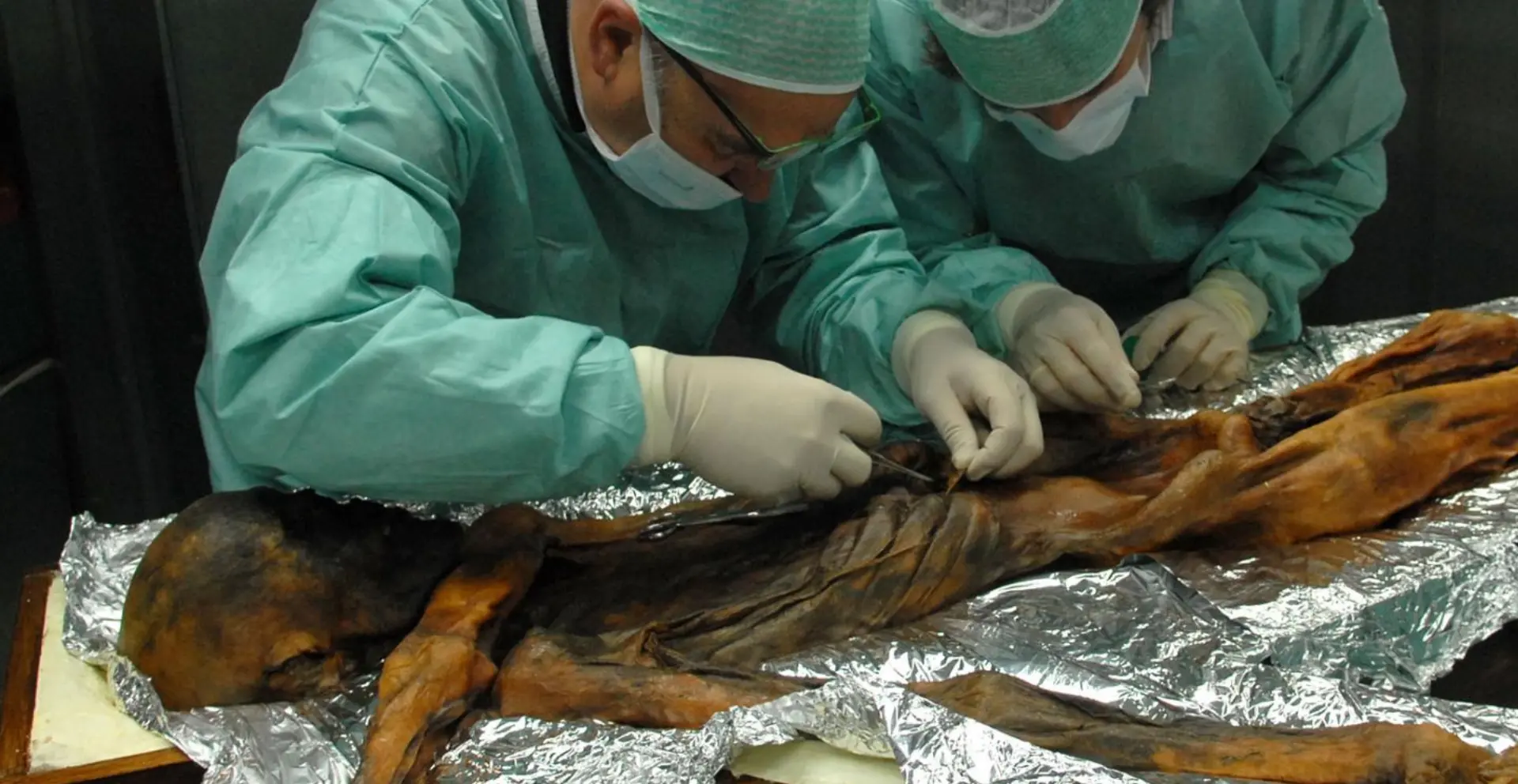 IJsman Ötzi at vlak voor hij stierf vet vlees, graan en varens