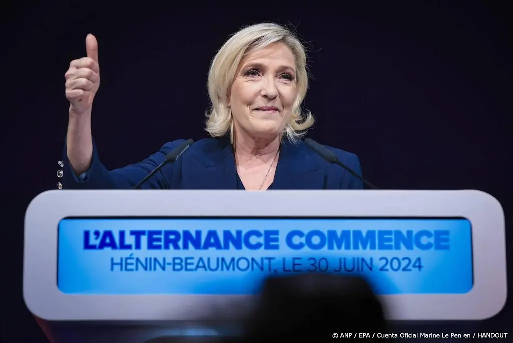 Beleggers opgelucht dat winst Le Pen minder sterk is dan gevreesd
